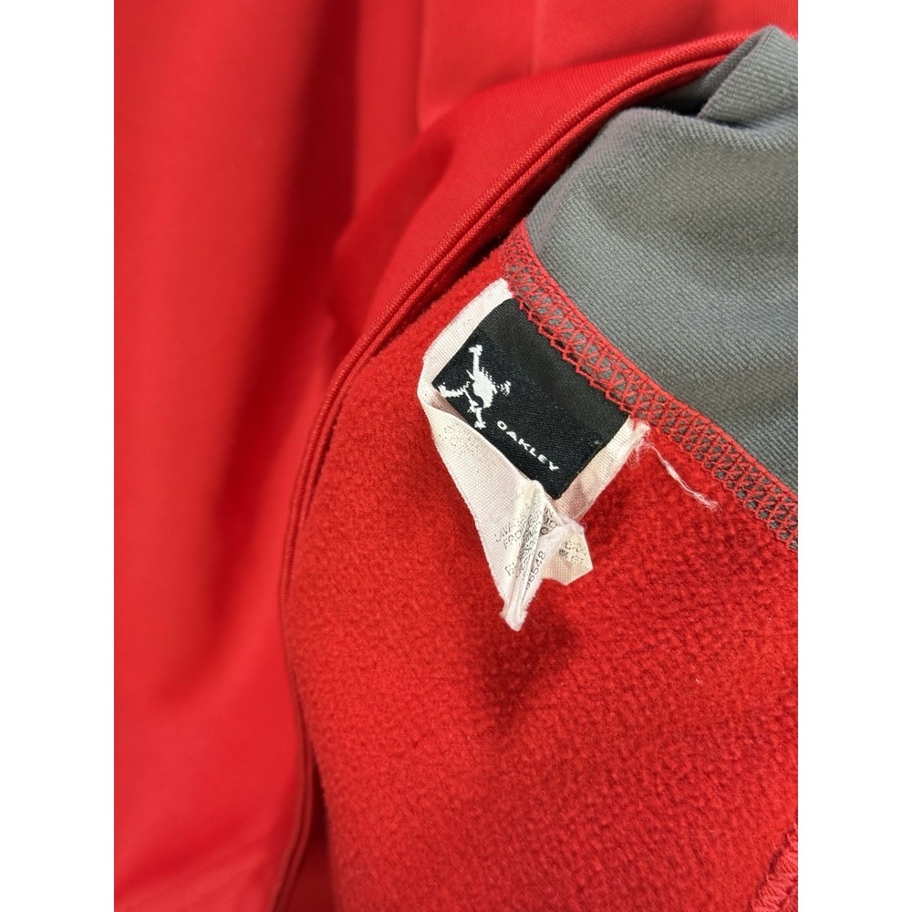 Men's Vintage 90's Y2K Oakley Software Center Logo Red Long Sleeve T-Shirt Sz L - Picture 7 of 10